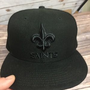 New Orleans saints fitted cap size 7 1/2